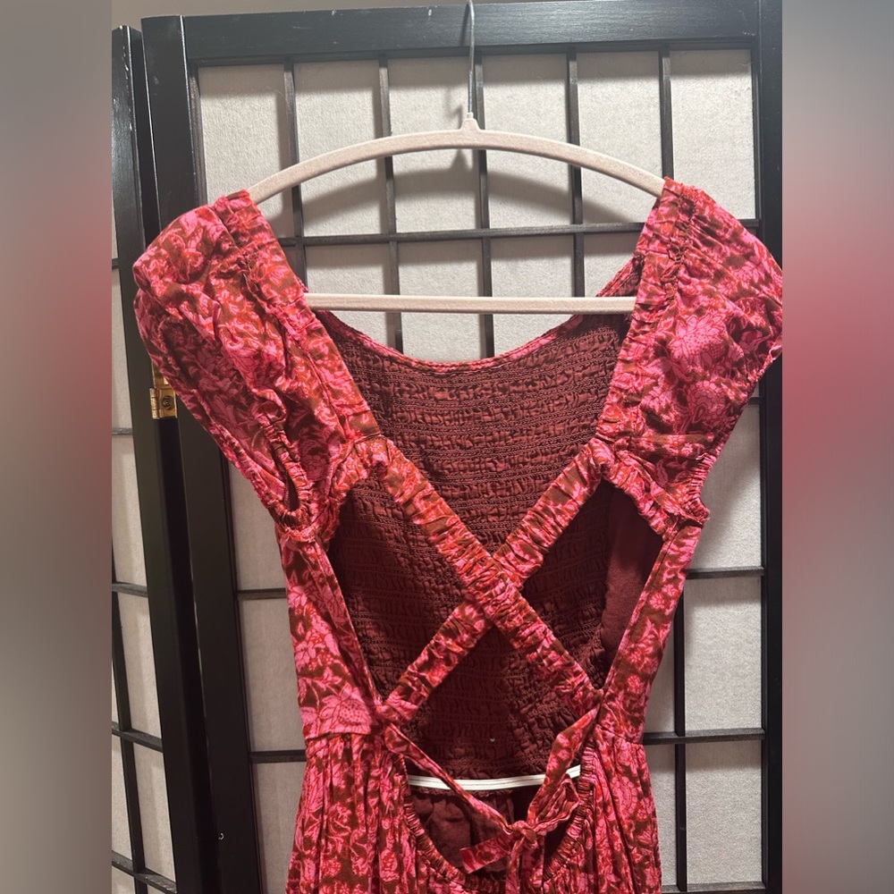 NWT FREE PEOPLE RARE-  UltraViolet Raspberry Combo Dress - Picture 8 of 8